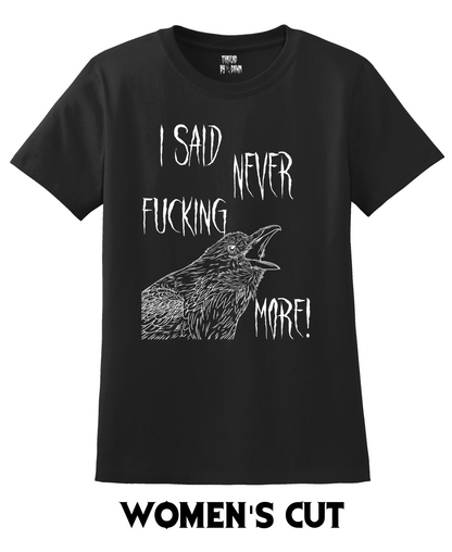 Nevermore Edgar Allan Poe Raven T-shirt
