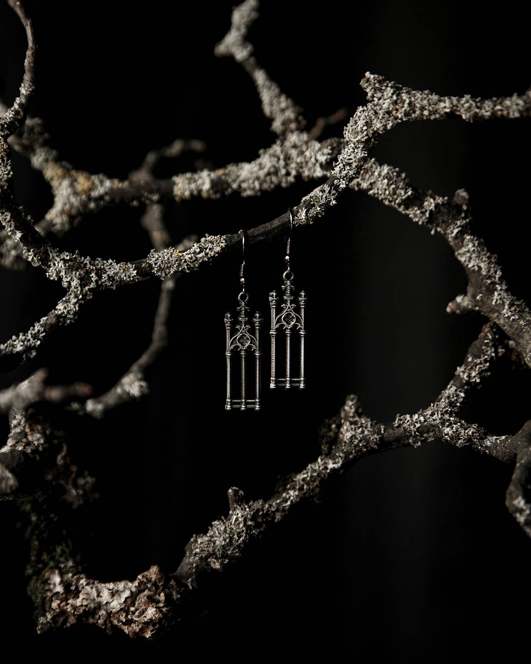 Cemetery Walks Earrings – Gothic Statement Jewelry