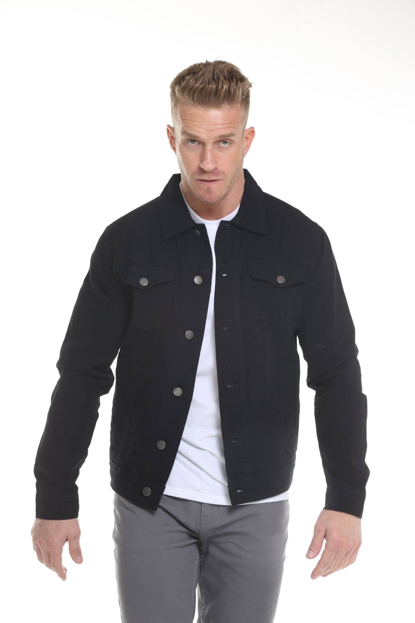Black Men's Denim Jacket