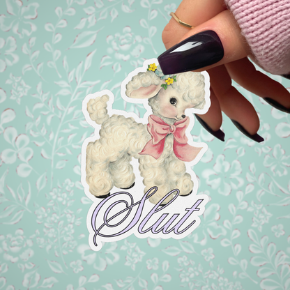 Retro Lamb Sticker