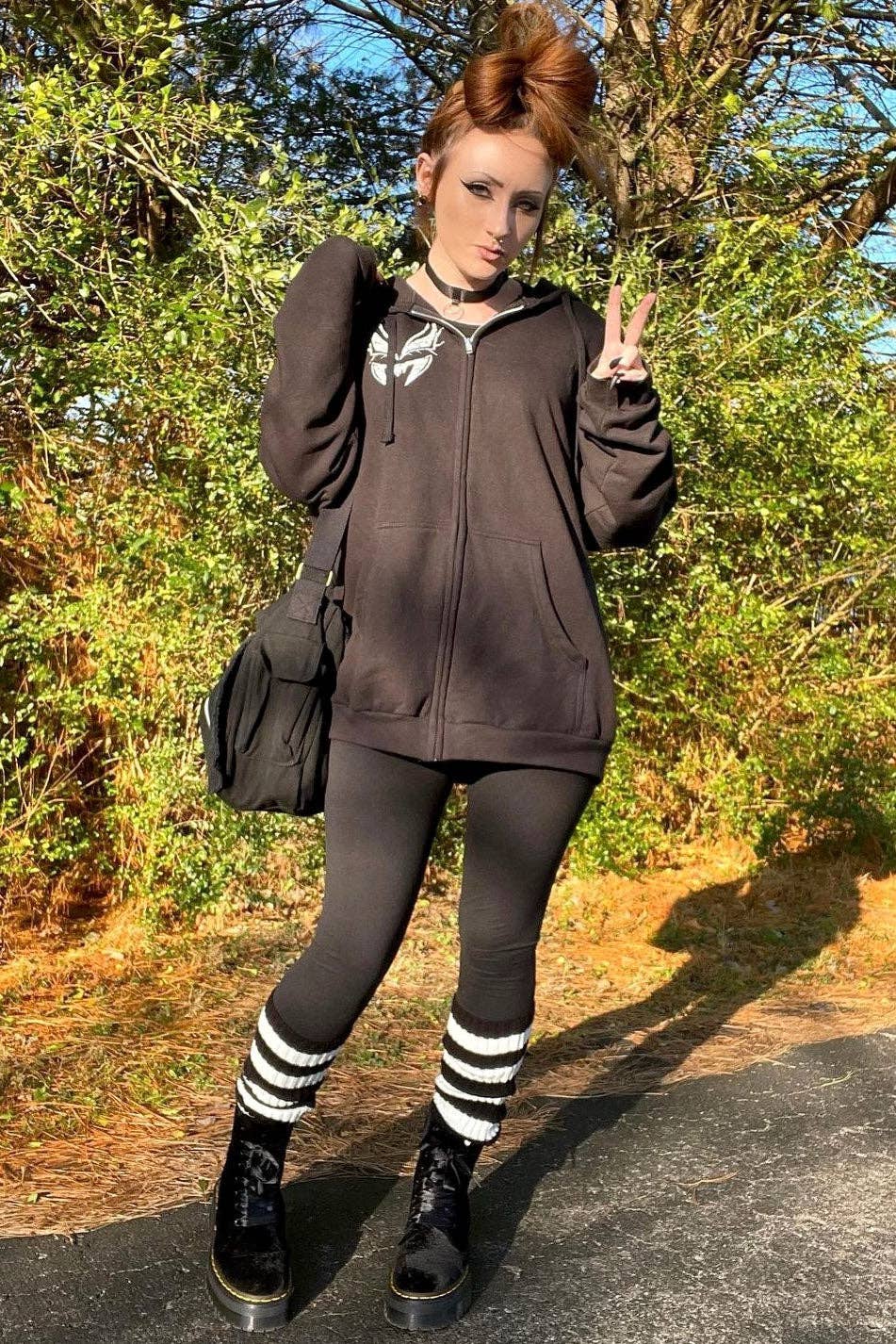 STRIPED ARM/LEG WARMERS