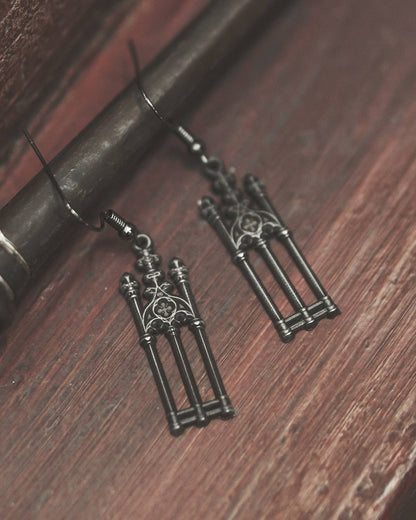 Cemetery Walks Earrings – Gothic Statement Jewelry