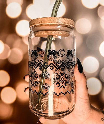 Yule Can Glass