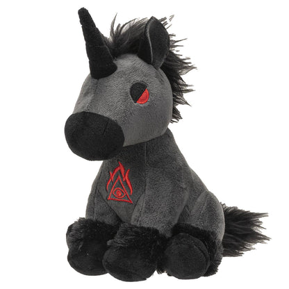 14967 Black Unicorn Stuffed Plush C/24