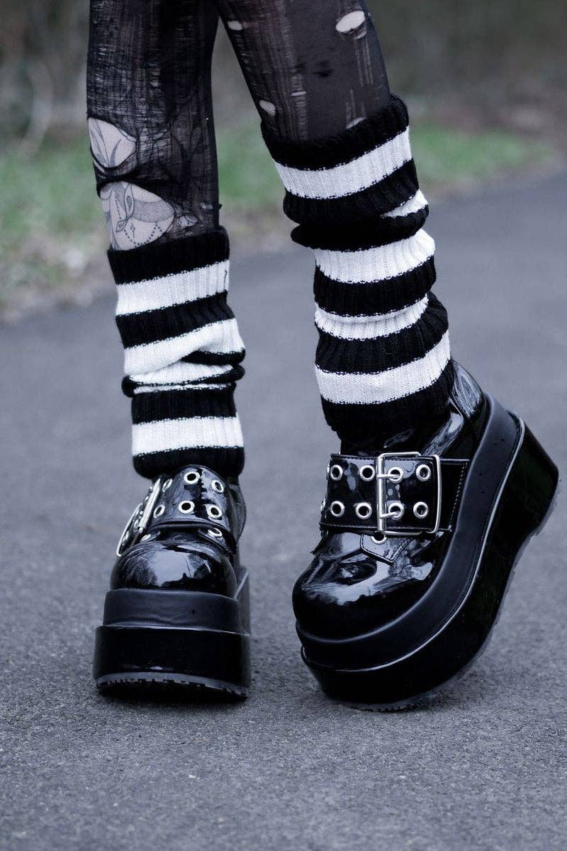 STRIPED ARM/LEG WARMERS