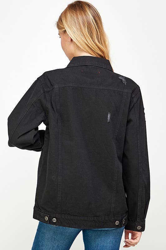 Denim Black Jacket