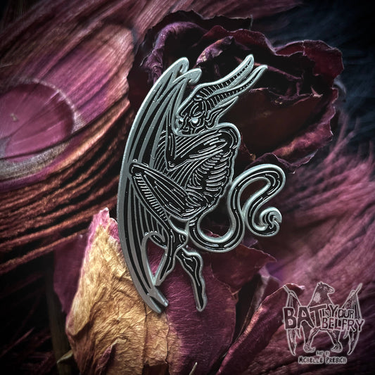 Shy Demon Enamel Pin