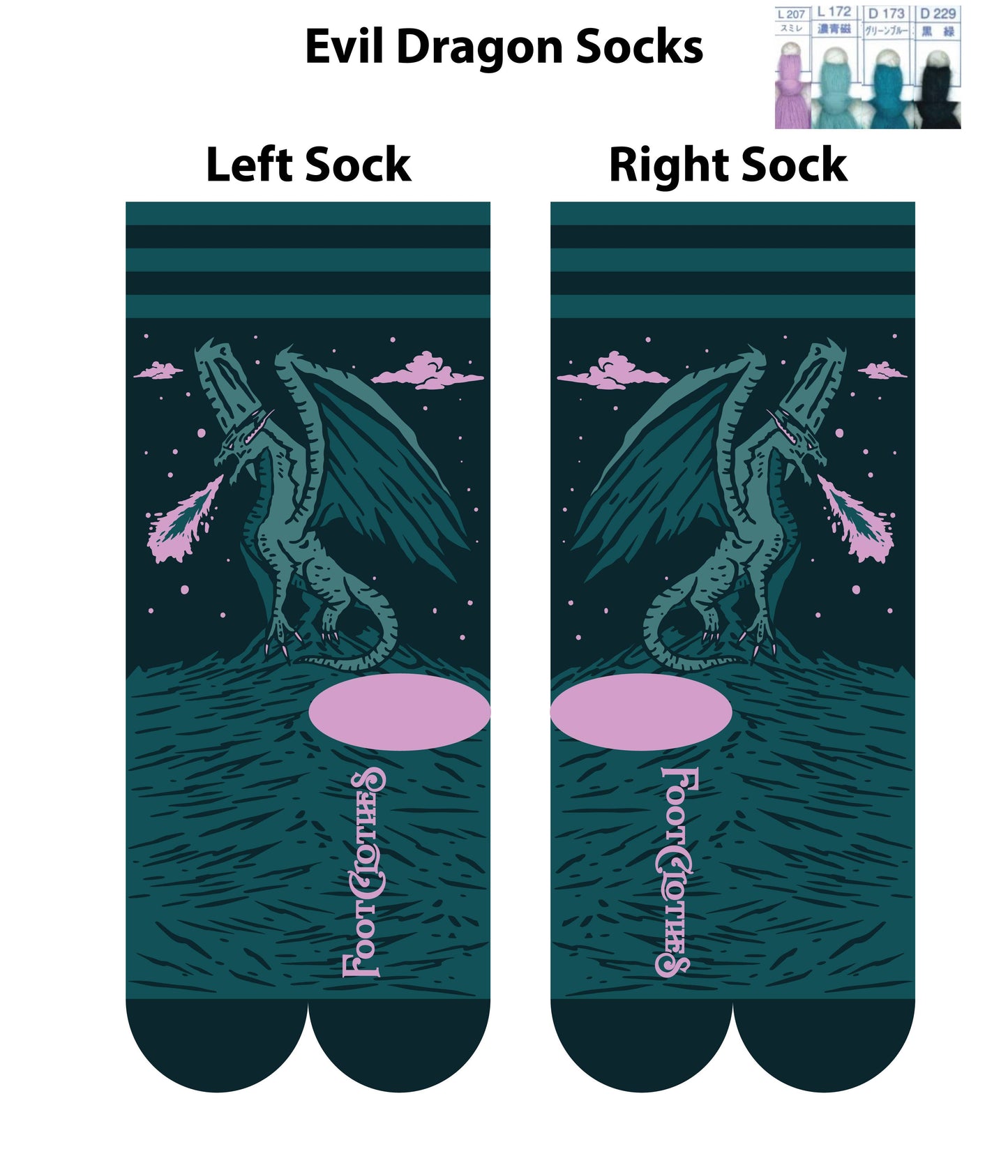 Evil AF Dragon Socks