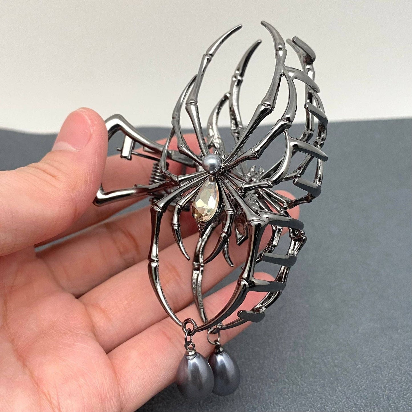 Gothic Large Spider Hair Claw Clips - GT
