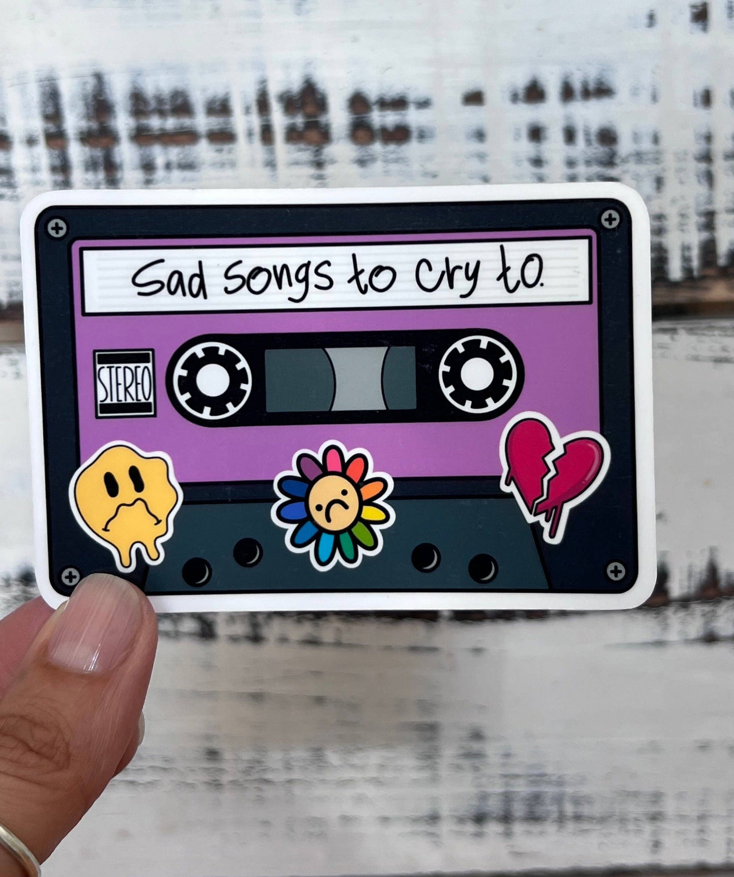 Sad Songs to Cry to Sticker