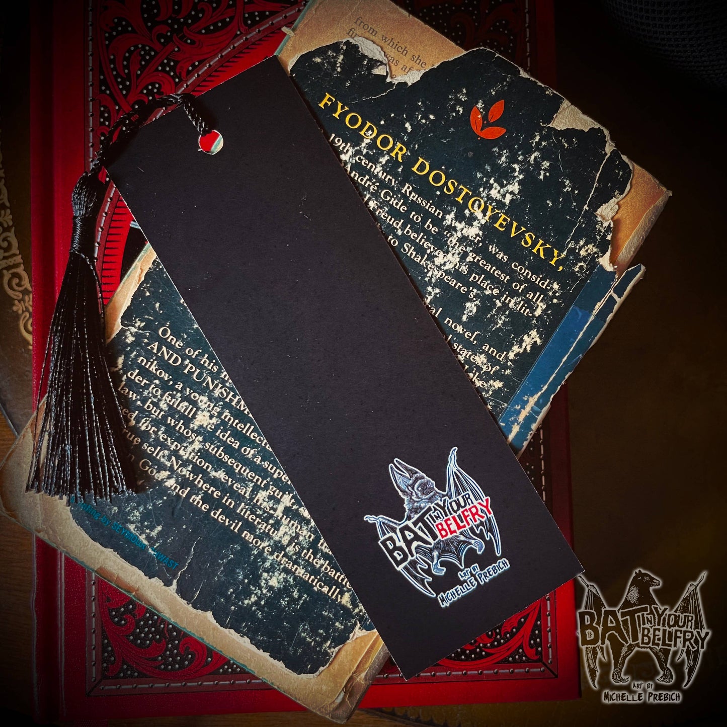 Lost in Books Bookmark with Black Tassel