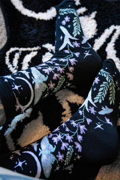 Moonpetal Luna Moth Socks