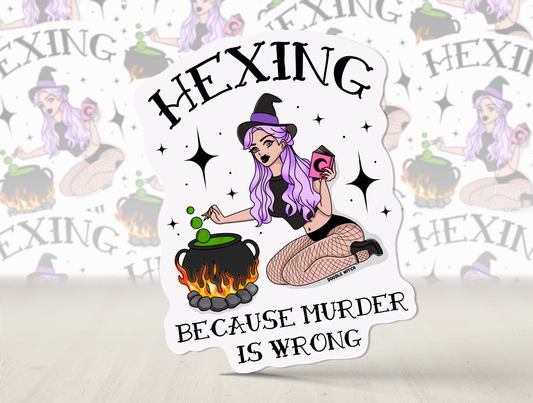 Hexing Because Murder is Wrong, Witchy Stickers