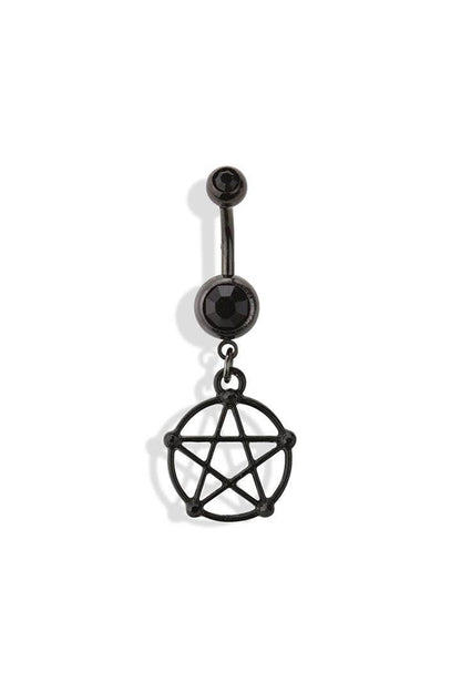 Pentacle Dangle Navel Ring