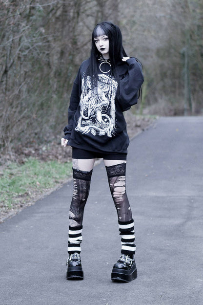 STRIPED ARM/LEG WARMERS