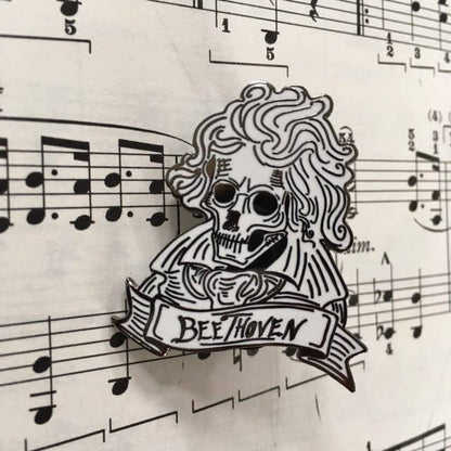 Ludwig Van Beethoven "Decomposer" Hard Enamel Pin