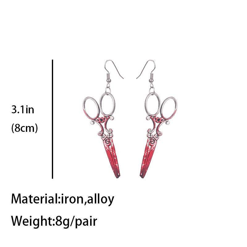Terror Halloween Dress Up Blood Earrings