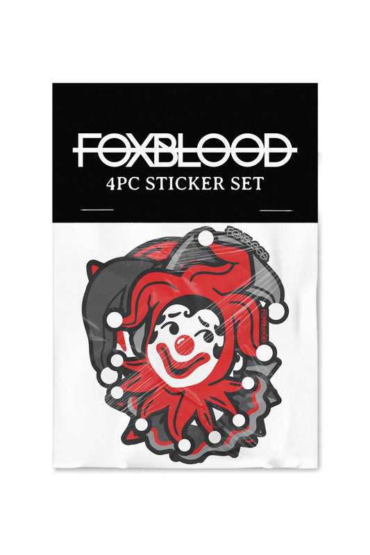 Clown Alley 4pc Sticker Set