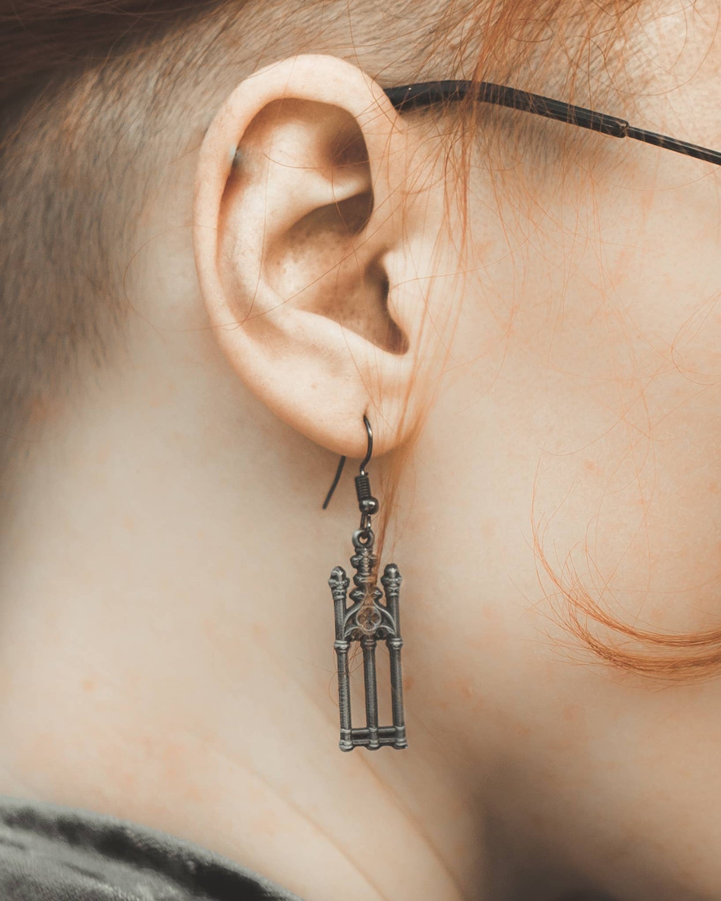 Cemetery Walks Earrings – Gothic Statement Jewelry