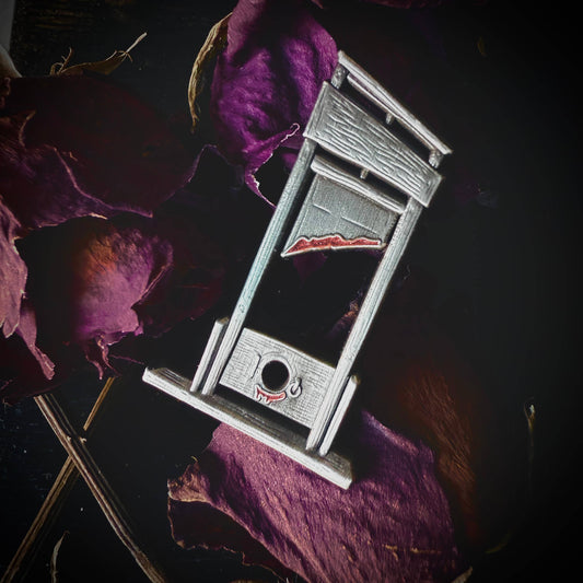 Guillotine Enamel Pin 