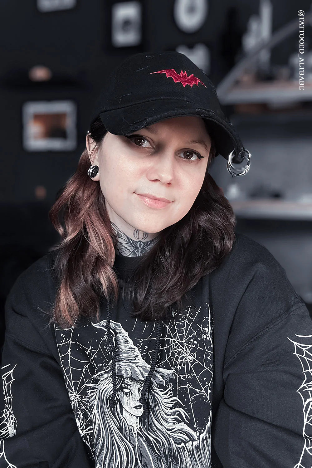 Red Bat Destructed Cap