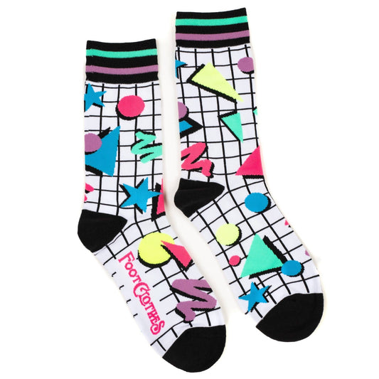 80s Totally Tubular! Crew Socks