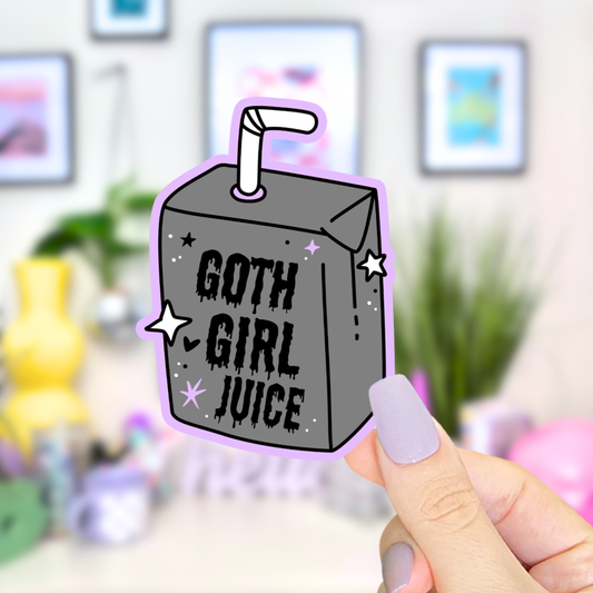 Goth Girl Halloween Waterproof Vinyl Sticker